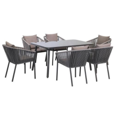  YF-8469PN FÉMVÁZAS ÉTKEZŐ SZETT 7R kerti bútor