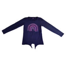  Yigga sötétkék szivárványos lány hosszú ujjú felső (méret: 158/164) gyerek póló