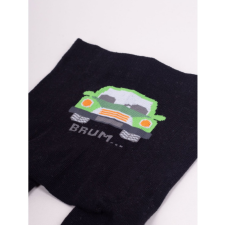 Yo Club! Pamut Harisnyanadrág csúszásgátlós - Fekete Autós 68/74 gyerek harisnya