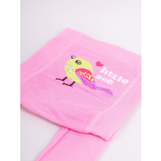 Yo Club! Pamut Harisnyanadrág - Rózsaszín Madaras 92/98