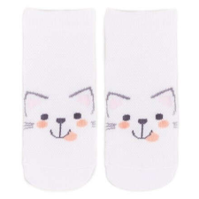 Yo! Gyerek bokazokni 17-19 - fehér cica gyerek zokni