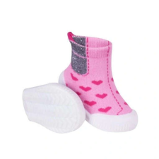 Yo! YO! Lány zoknicipő 23-as rózsaszín szívecskés gyerek cipő