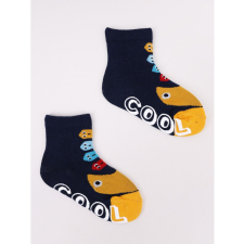  Yoclub ABS csúszásgátlós zokni 20/22 - sötétkék/sárga gyerek zokni