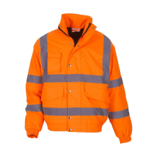 Yoko Férfi kabát munkaruha Yoko Fluo Bomber Jacket 5XL, Fluo Narancs munkaruha