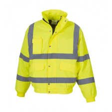 Yoko Férfi kabát munkaruha Yoko Fluo Bomber Jacket 6XL, Fluo Sárga férfi kabát, dzseki