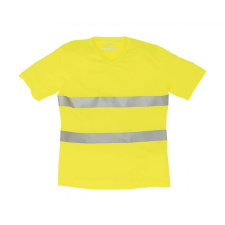 Yoko Uniszex rövid ujjú póló munkaruha Yoko Fluo Super Light V-Neck T-Shirt 2XL, Fluo Sárga férfi póló