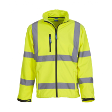 Yoko Uniszex Softshell munkaruha Yoko Fluo Softshell Jacket L, Fluo Sárga