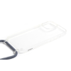 YOOUP CORD IPHONE 15 6.1 ZSINÓROS TPU TOK CLEAR-KÉK