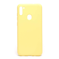 YOOUP Gumis TPU műanyagtok Samsung Galaxy A11 A115F TJ sárga tok és táska
