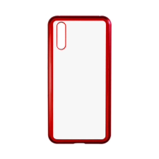 YOOUP Mágneses abszorpciós telefontok Huawei P20 Luxury piros-átlátszó tok és táska