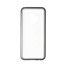 YOOUP Mágneses abszorpciós telefontok Samsung Galaxy S9 G960 Luxury ezüst-átlátszó tok és táska