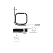 YOOUP Mintás telefontok Fancy iPhone 12 Pro Max YooUp fehér kerettel tok és táska