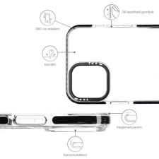 YOOUP Mintás telefontok Hohoho iPhone 12/12 Pro YooUp fekete kerettel tok és táska