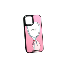 YOOUP Mintás telefontok Ugly iPhone 13 tükrös háttérrel fekete kerettel tok és táska