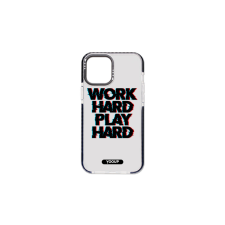 YOOUP Mintás telefontok Work Hard iPhone 13 Mini YooUp fekete kerettel tok és táska