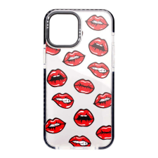 YOOUP Mintás TPU telefontok Lips iPhone 12 Pro Max YooUp fekete tok és táska