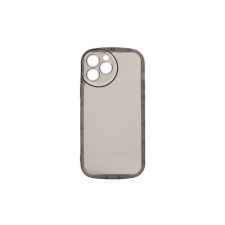 YOOUP Rounded Transparent iPhone 12 6.1 TPU Tok Fekete tok és táska