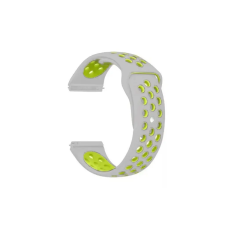 YOOUP Univerzális Watch Szilikon sportszíj 20mm szürke-sárga óraszíj