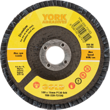 York 100x16mm cirkónium lamellás csiszolótárcsa üvegszálas tányéron P120 barkácsgép tartozék