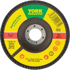 York 127x22mm al-ox lamellás csiszolótárcsa üvegszálas tányéron P120 barkácsgép tartozék