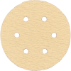 York 150mm 6 lyukú öntapadós csiszolótárcsa P80