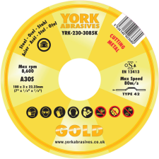 York 180x3x22.23mm A30S DPC vágókorong barkácsgép tartozék