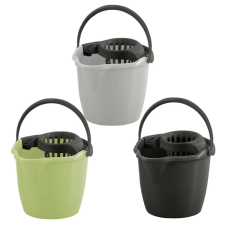 York Vödör + csavaró 12L 34x29x32cm Mix GREY takarító és háztartási eszköz