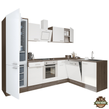  Yorki 280 sarok konyhabútor alsó sütős, alulfagyasztós hűtős kivitelben bútor