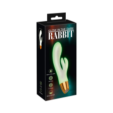 YOU2TOYS Glow in the dark - fluoreszkáló csiklókaros vibrátor (fehér) vibrátorok