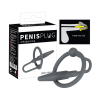 YOU2TOYS Penisplug - szilikon makkgyűrű húgycsőkúppal (szürke)