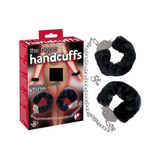 YOU2TOYS - Plüss bilincs hosszú lánccal - fekete bilincs, kötöző