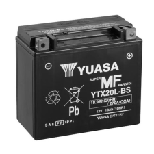 Yuasa YTX20L-BS 12V 20Ah 270A AGM motorkerékpár akkumulátor - 51821 egyéb motorkerékpár alkatrész