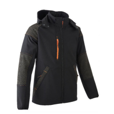 YUKI II SOFTSHELL DZSEKI FEKETE/NARANCS_M férfi kabát, dzseki
