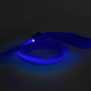 Yummie LED-es póráz - akkumulátoros - 120 x 2,5 cm - kék 60026D