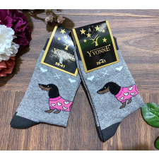 YVONNE Tacskó kutyás zokni női zokni