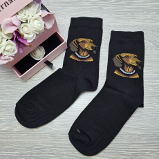 YVONNE Tacskó kutyás zokni barna 39-41