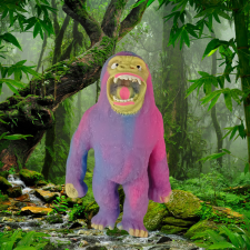 YWU Homokkal töltött gorilla 14cm játékfigura