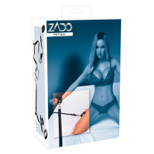 Zado ZADO - bőr ágyhoz kötöző szett (fekete) bilincs, kötöző