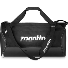 Zagatto, Fitness táska, Eco bőr / poliészter, 51x30x35 cm, fekete kézitáska és bőrönd