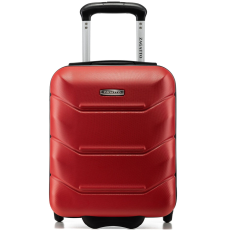 Zagatto Kabinkocsi, Zagatto®, Piros, Kocsi mérete 40x30x20 cm, XS méret, Kis kocsi, Kézipoggyász, Wizz Air kompatibilis, Alumínium teleszkópos fogantyú, Robusztus cipzár, ABS, Ellenálló, Űrtartalom 2