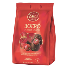 Zaini Boero étcsokoládé praliné 187g meggyel töltött alkoholos csokoládé és édesség