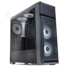 Zalman Ház Midi ATX N5 OF Tápegység nélkül, Fekete Üvegfalú számítógép ház