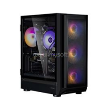 Zalman i6 fekete (táp nélküli) ablakos ATX ház (ZALMAN_I6_BLACK) számítógép ház