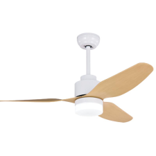 ZAMBELIS fehér-natúr fa mennyezeti ventilátor (ZAM-19130) LED IP20 világítás