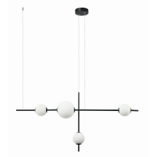 ZAMBELIS fekete-fehér LED függesztett lámpa (ZAM-20131) LED 4 izzós IP20 világítás