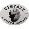Zams Kutya Harap Zománc Színes Ovál