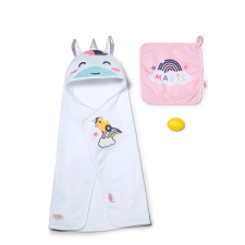 Zapf Creation BABY born Hooded Towel Set Játékbaba fürdő készlet játékbaba felszerelés