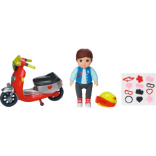 Zapf Creation BABY born Minis: Simon figura robogóval autópálya és játékautó
