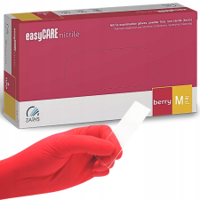 ZARYS EasyCare Málna Nitril Kesztyű M gyógyászati segédeszköz