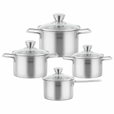 Zass Rozsdamentes acél edénykészlet fedéllel Zass Gourmet ZG-SCS 03 edény